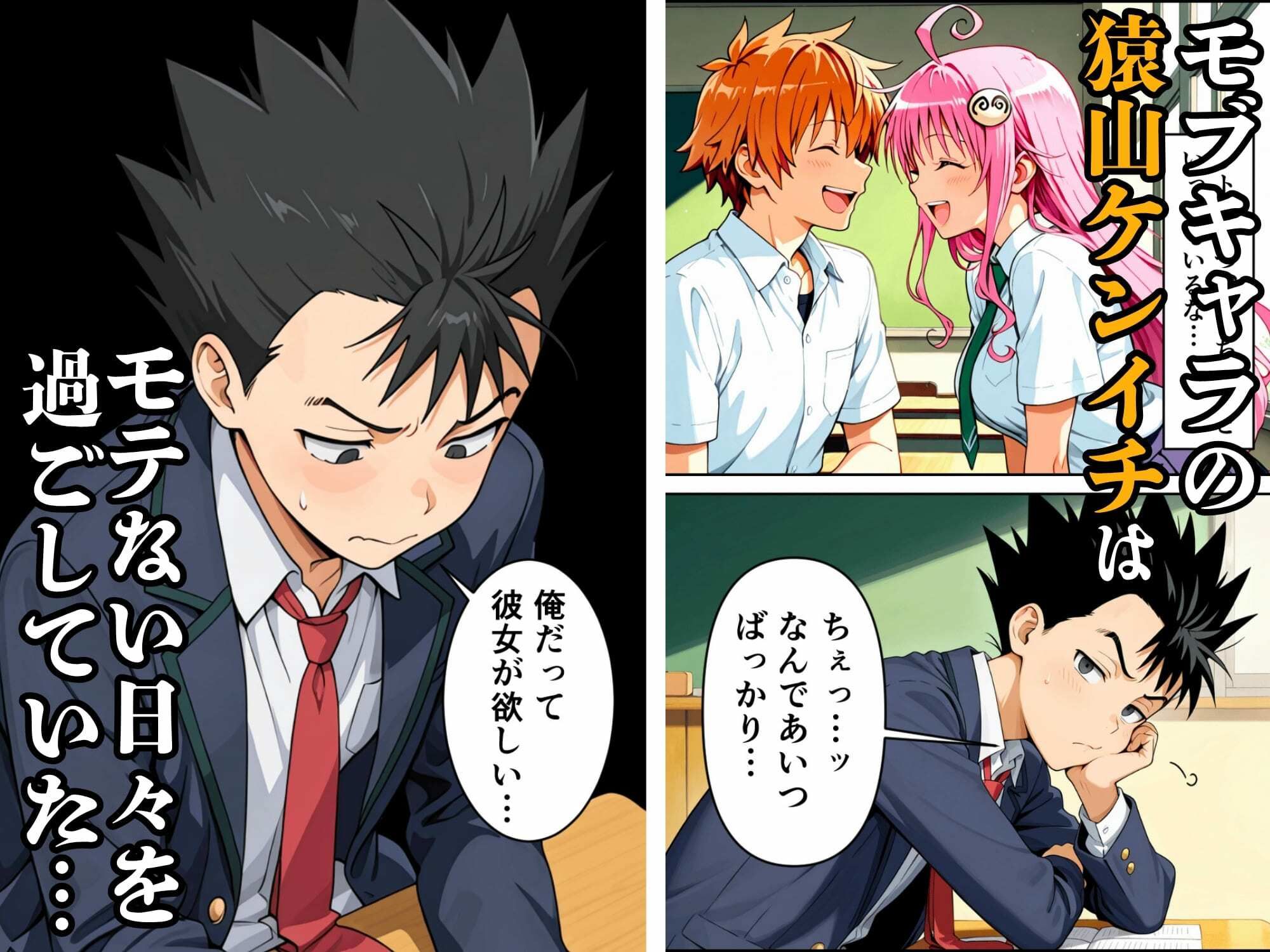 猿山が学園を支配しヒロインを蹂躙する話 画像1