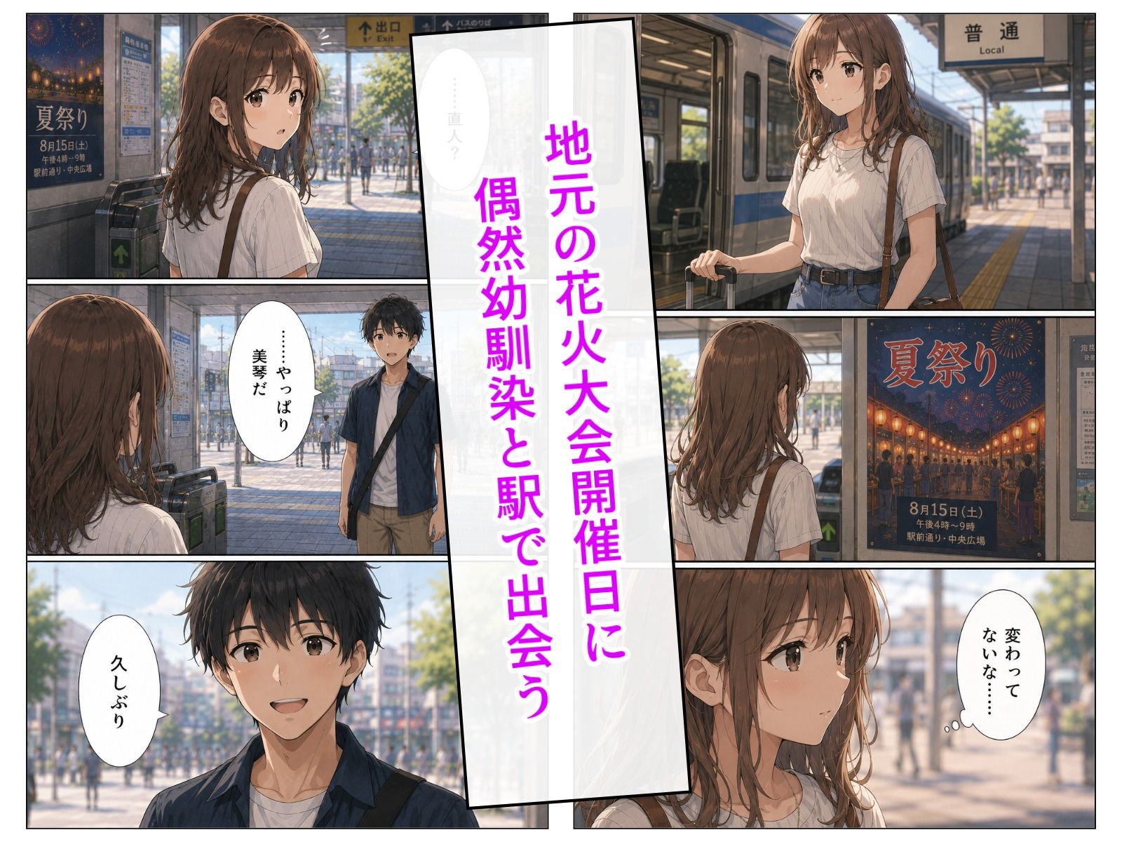 夏祭りのあと、浴衣姿の幼馴染と。 画像2