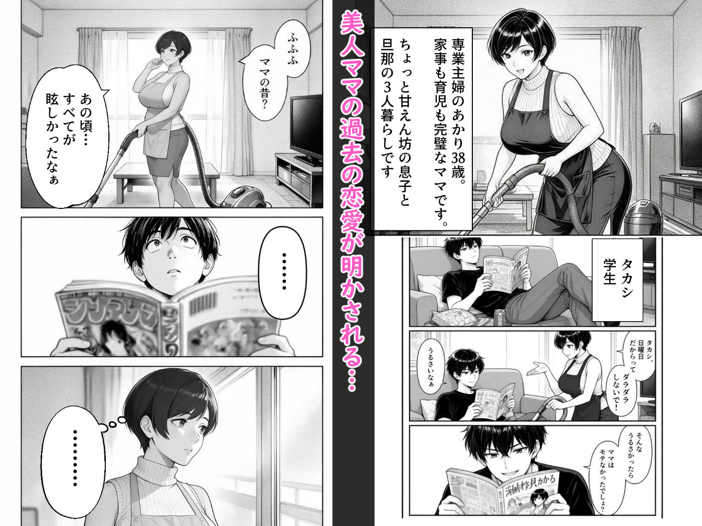 勝気ママの甘い弱点 〜ママの過去へ嫉妬中!〜 画像1
