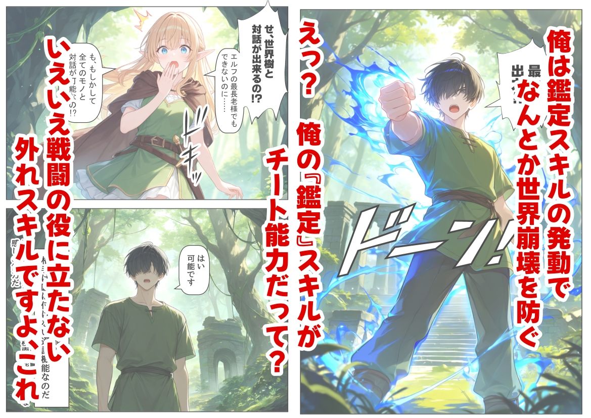 【エロ漫画】冒険者ギルドのモブ職員、エルフの森へ4