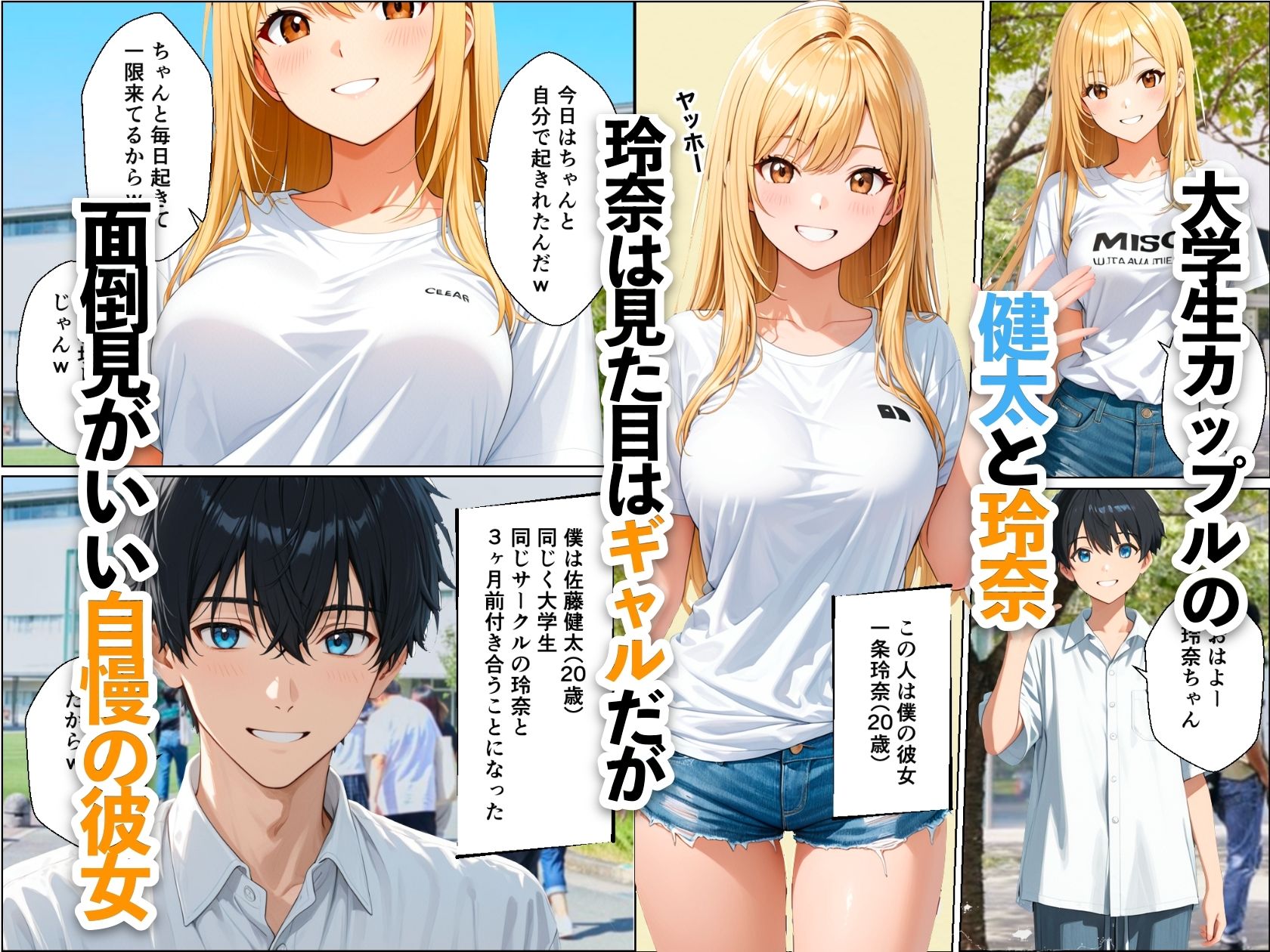 水着デート中の大好きな彼女を目の前で寝取られた話 画像1