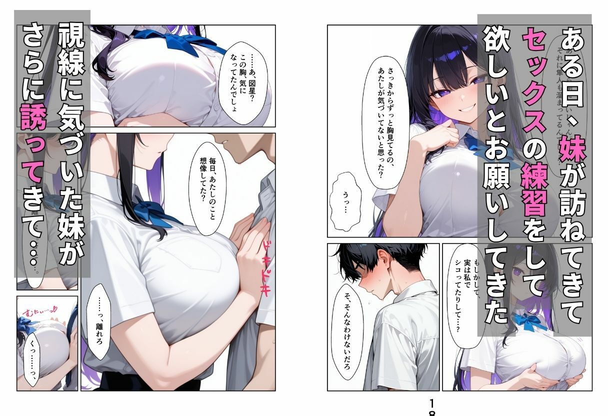 処女のクールギャル妹と生ハメでセックス練習する話 画像2