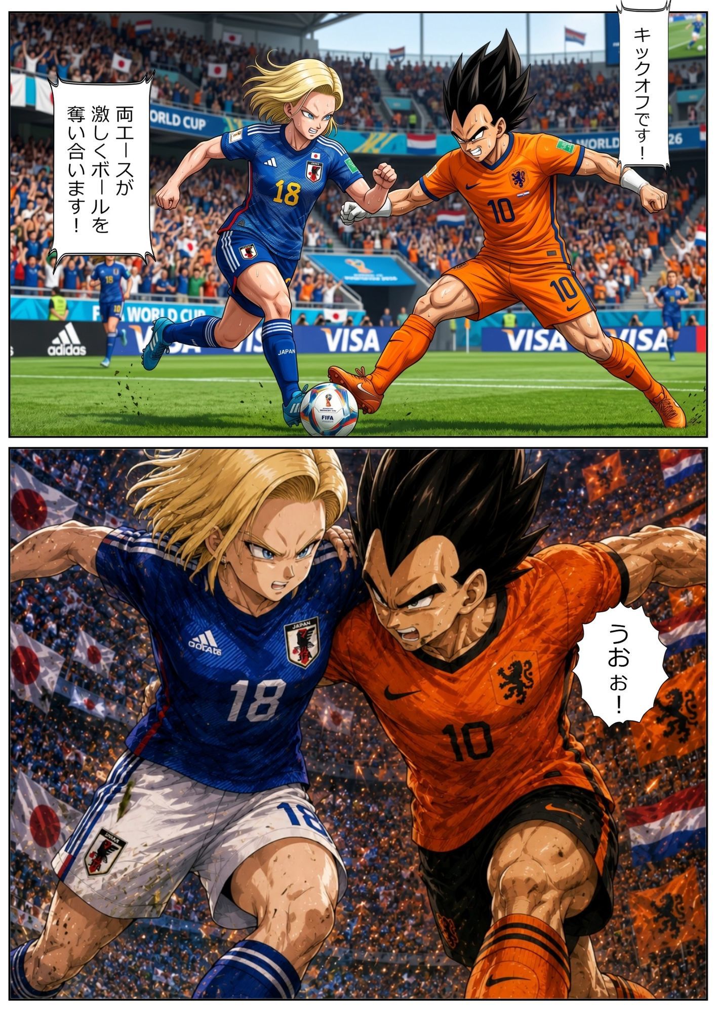 【総集編120枚超】18号×ベジータ 禁断ロッカールーム 1〜3完全収録 プライドを賭けた汗だく即ハメ 画像2