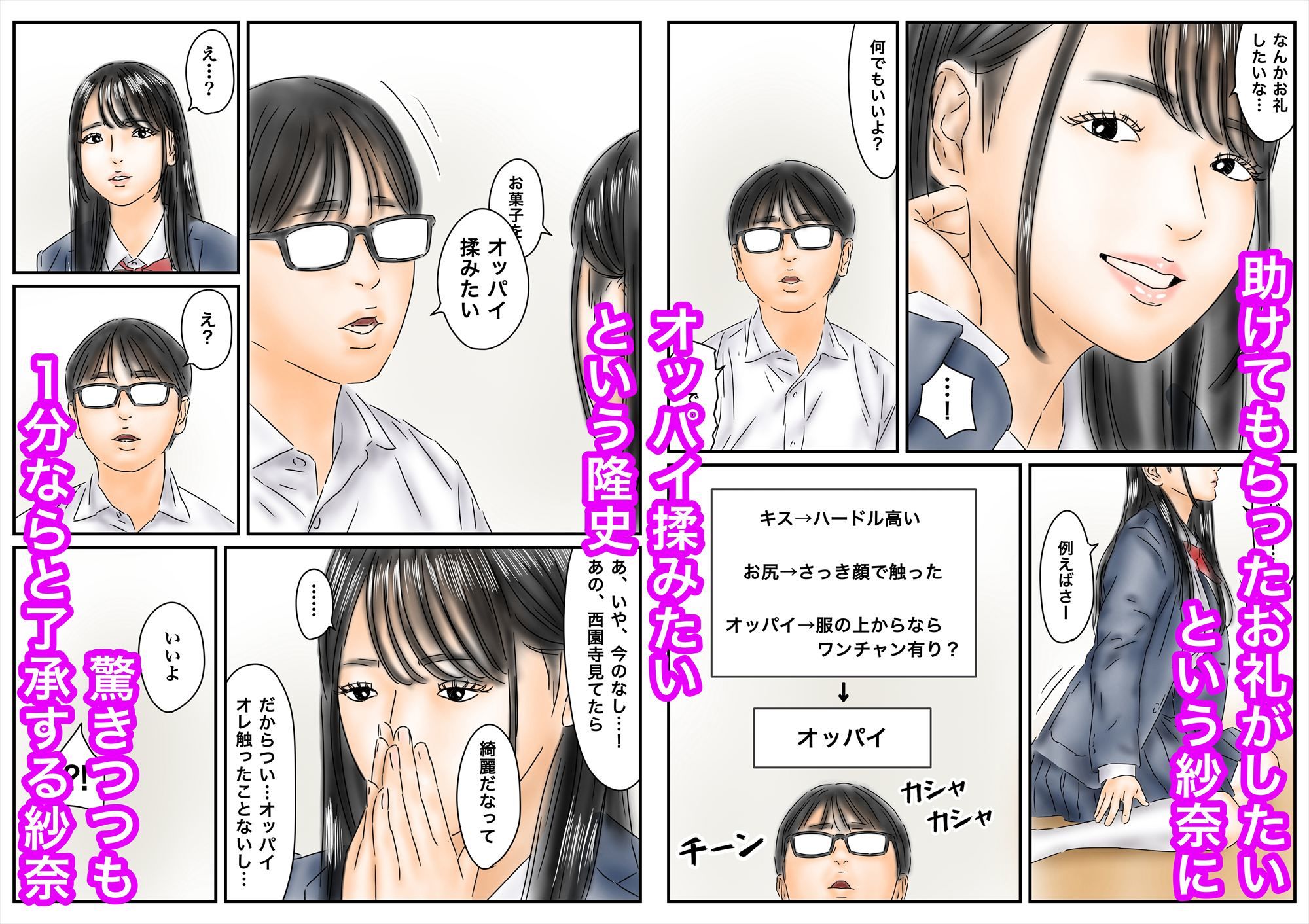 憧れの清楚系J〇に陰キャが勉強教えたらなし崩しでラッキーHできた話 - hitomi raw無料エロ漫画(同人誌)サンプル画像 004
