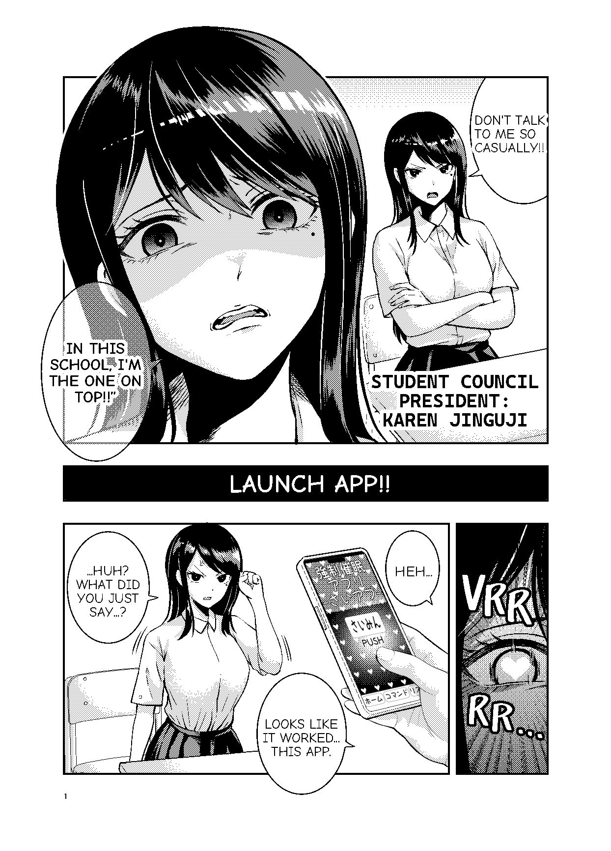 TAMING THE HAUGHTY STUDENT COUNCIL PRESIDENT WITH A HYPNOSIS APP 画像2
