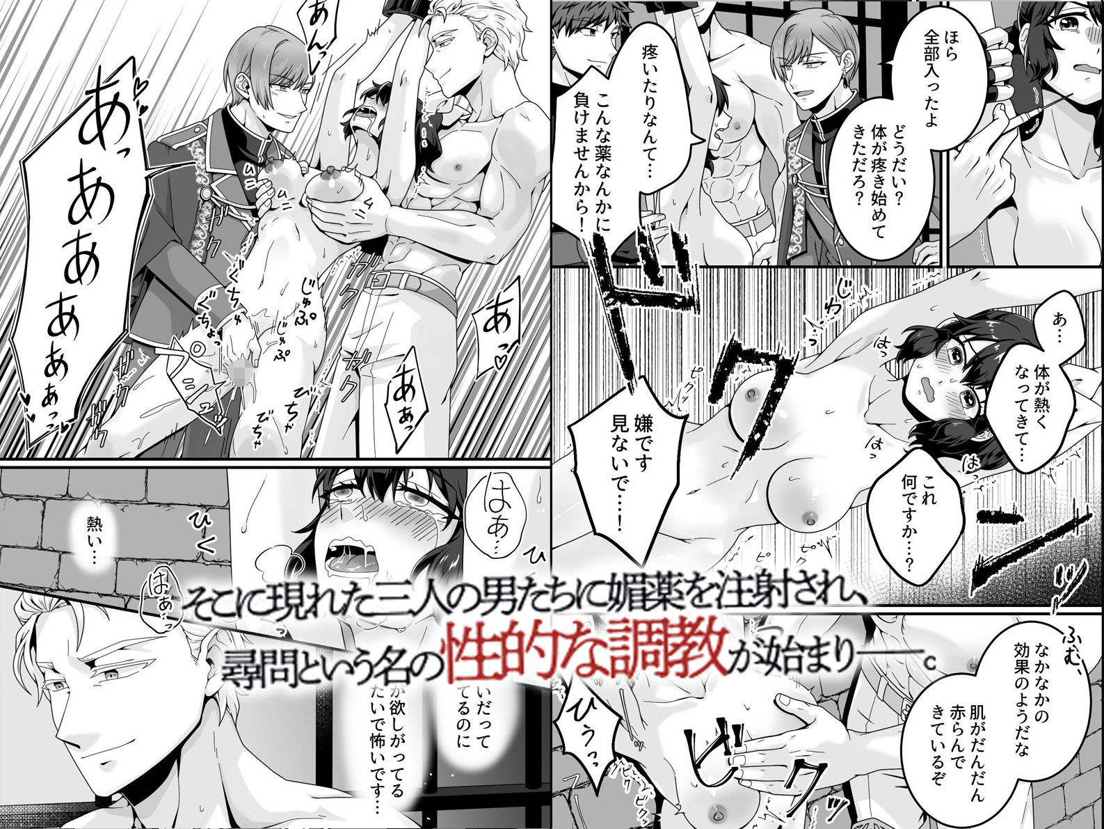 敗北女冒険者ミアの監禁調教録〜捕らえられた処女冒険者が三人の男に貫かれ快楽の虜に堕ちる逆ハーレム〜 画像2