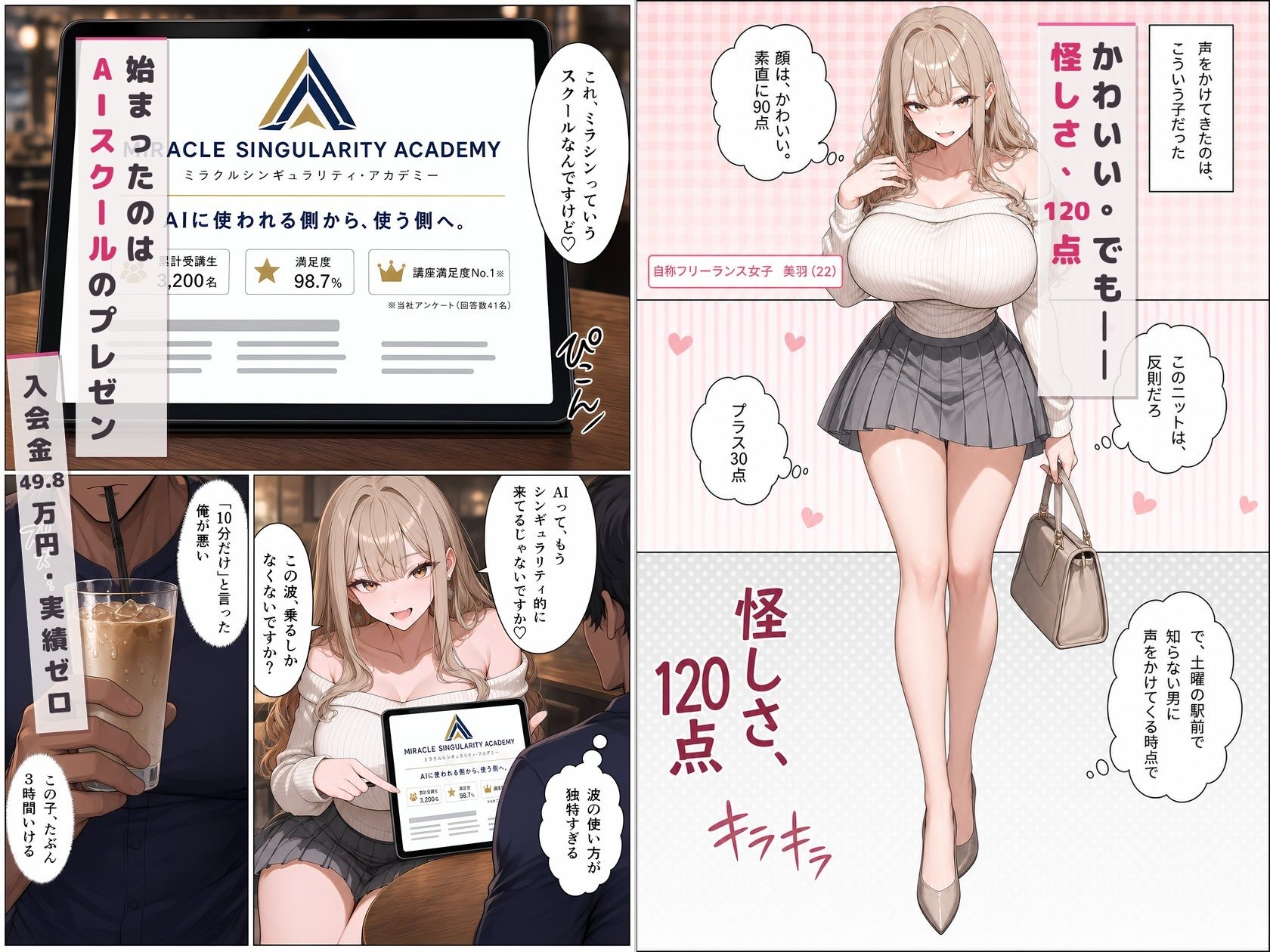 マルチ勧誘の港区女子に「入会するからエッチさせて」と返してみた 画像2