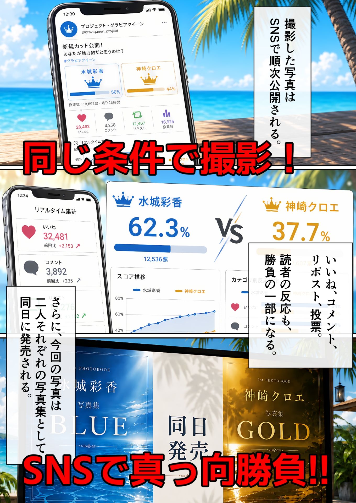 グラドルレズバトル 画像3