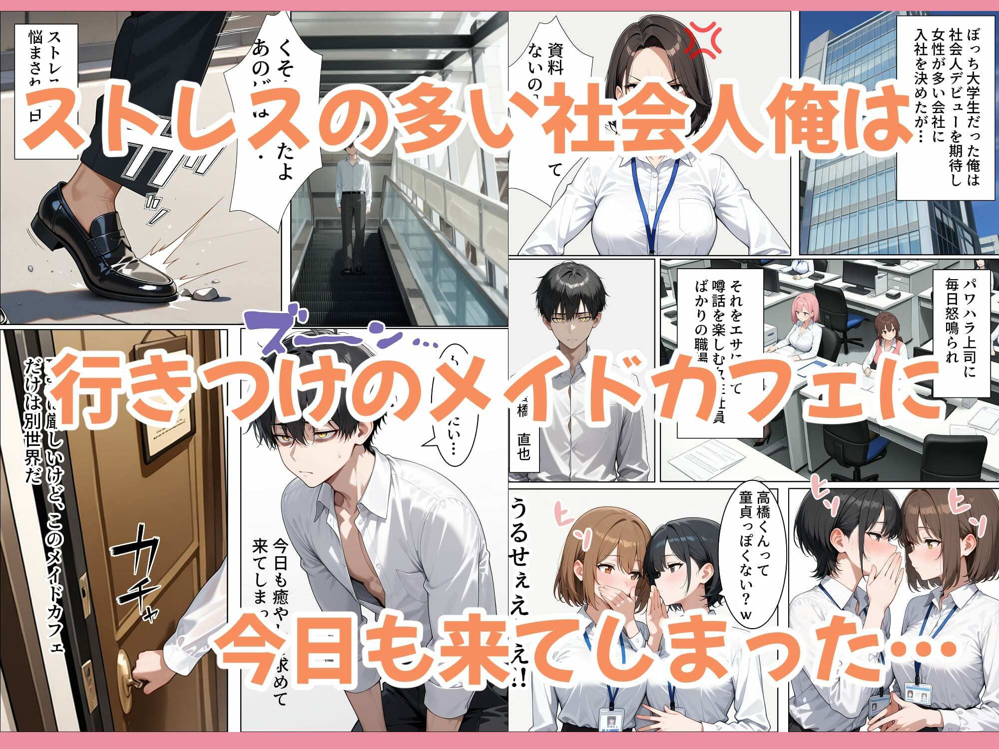 メイドカフェに行ったらゆるふわ巨乳メイドとジト目ツンデレバニーと中出しセックスすることになったんだがの作品画像 2