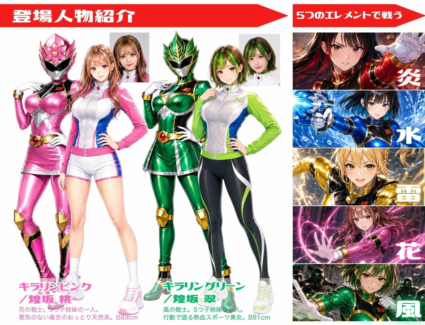 【戦隊ピンク特別編集版】煌戦隊キラリンジャーIN美肢体研究室・極太の侵入ミッション〜敵アジトで拘束された戦隊ヒロインは戦闘員が極太過ぎて大ピンチ?/戦隊ロスのアナタに贈る『大人の為の戦隊』シリーズ〜