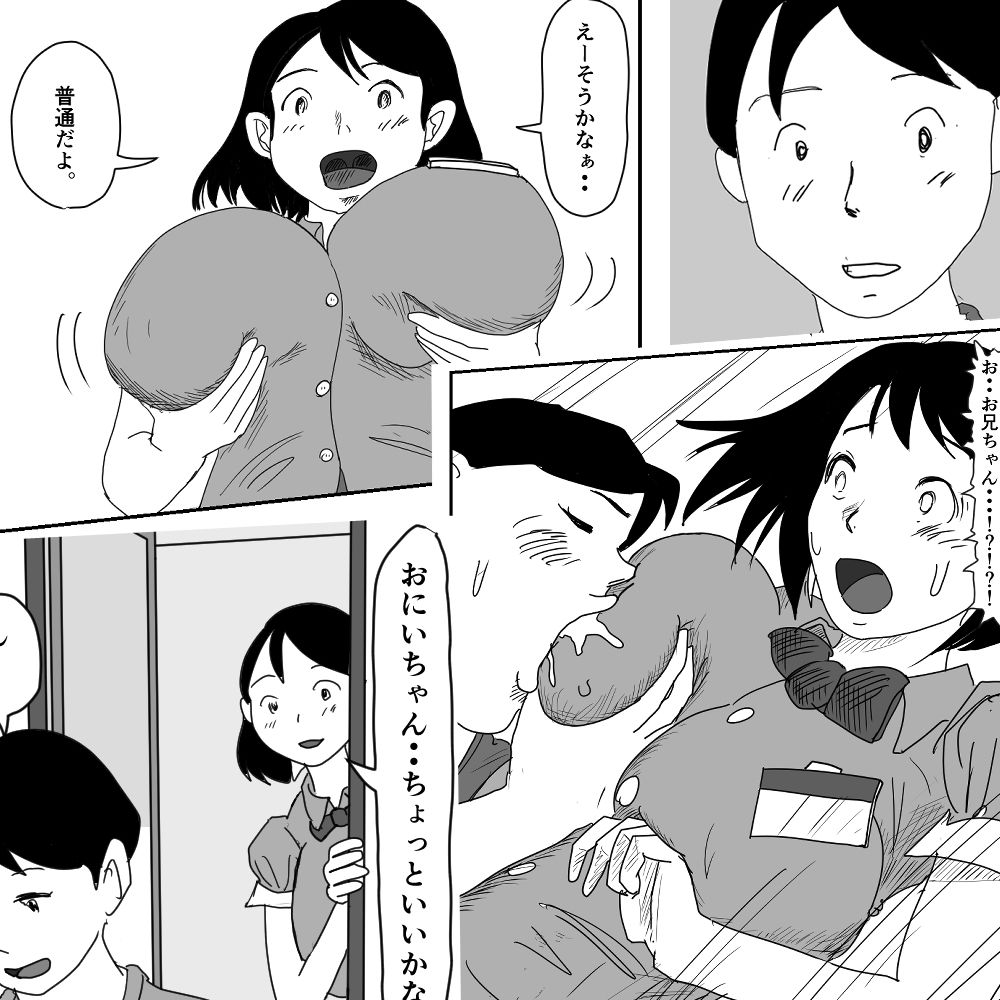 【近親相姦体験】巨乳天然妹・美咲とセックスした兄 画像1