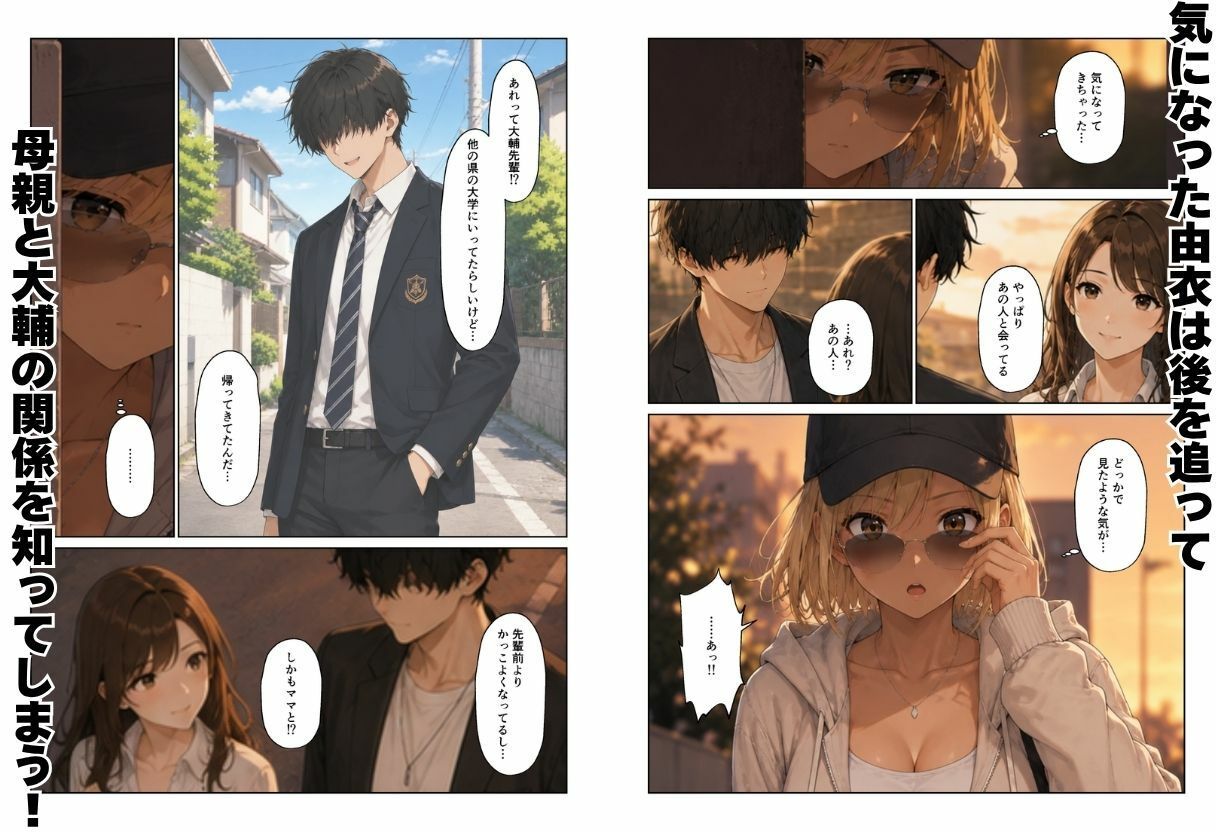 ギャル＆人妻 母娘丼 バ先の人妻とエッチな関係になったらギャル娘ともセックスできてハーレムになった話 画像8