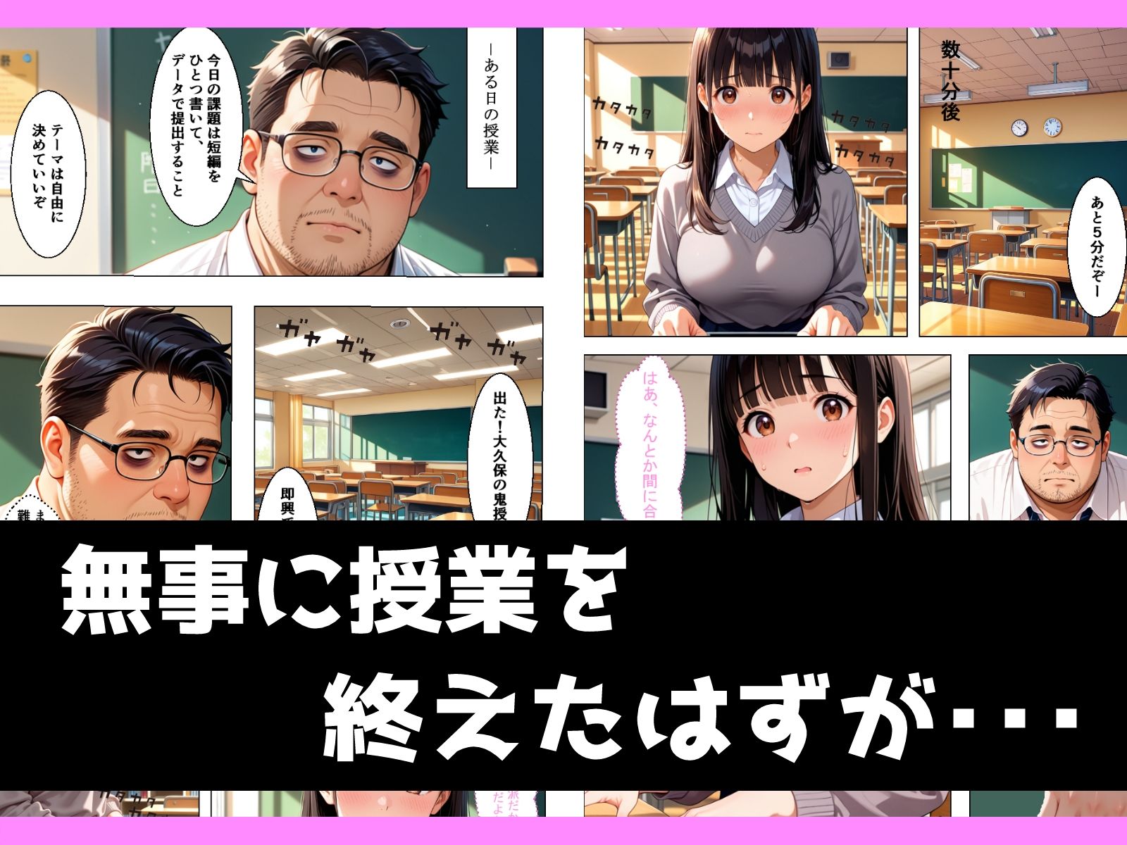 地味むっつり文学巨乳少女が官能小説を提出してしまい性奴●にさせられる話3