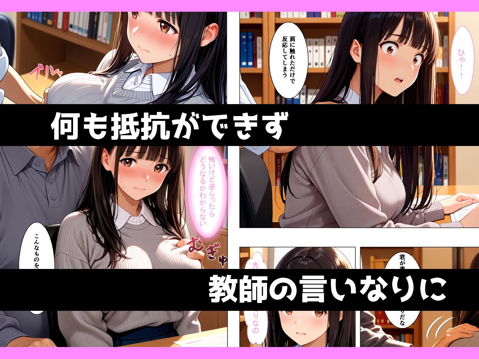 地味むっつり文学巨乳少女が官能小説を提出してしまい性奴●にさせられる話6