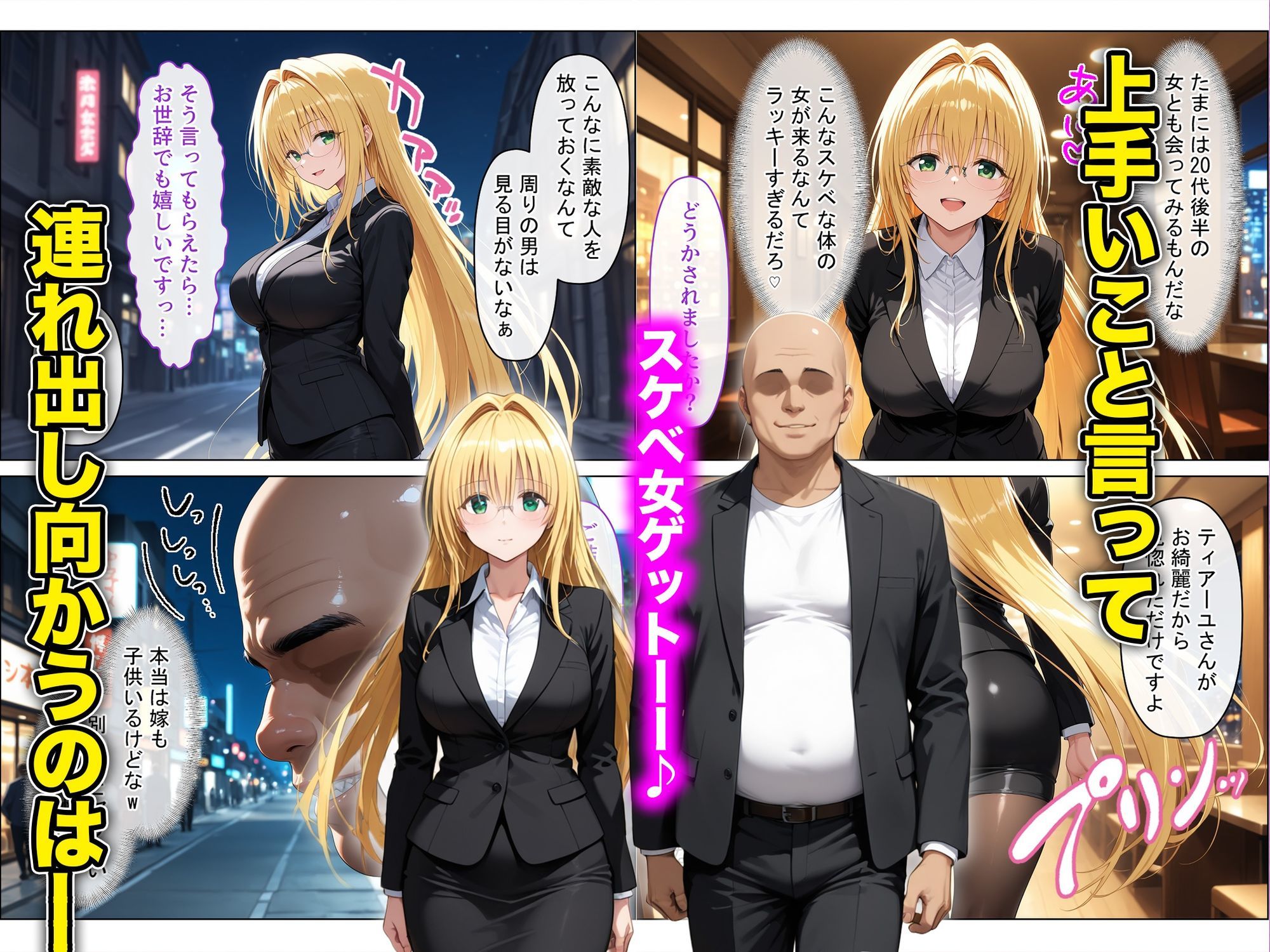 放課後、彼女たちはパパと会う〜チン媚び下品交尾〜欲しがり金髪巨乳ドジっ子教師、金と性欲に溺れる 画像2
