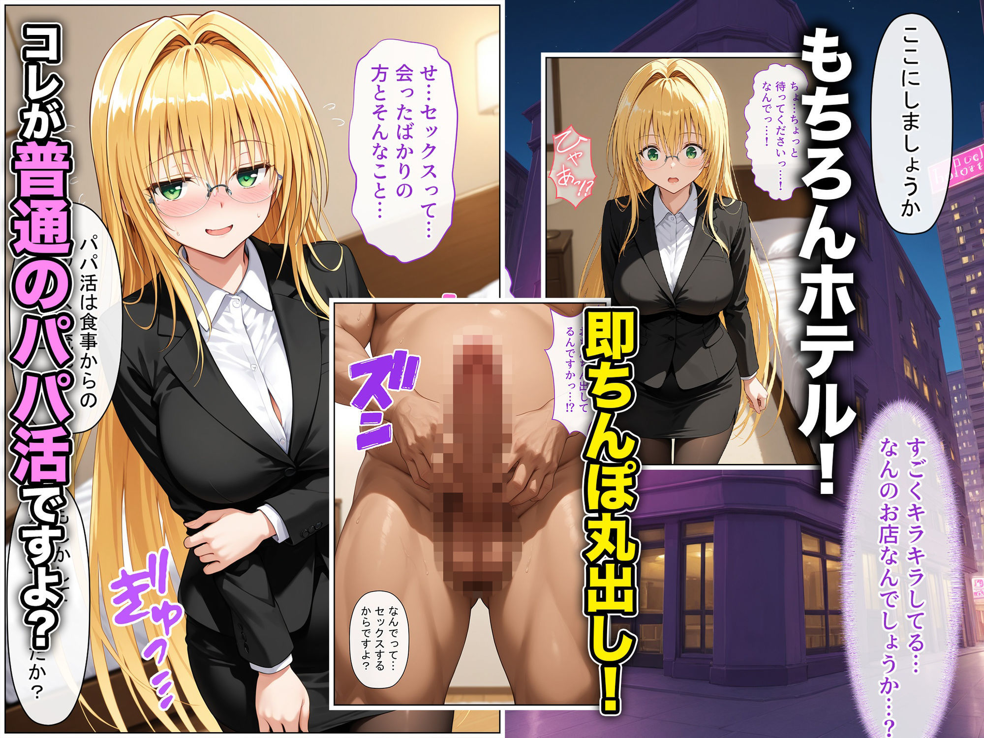 放課後、彼女たちはパパと会う〜チン媚び下品交尾〜欲しがり金髪巨乳ドジっ子教師、金と性欲に溺れる 画像3