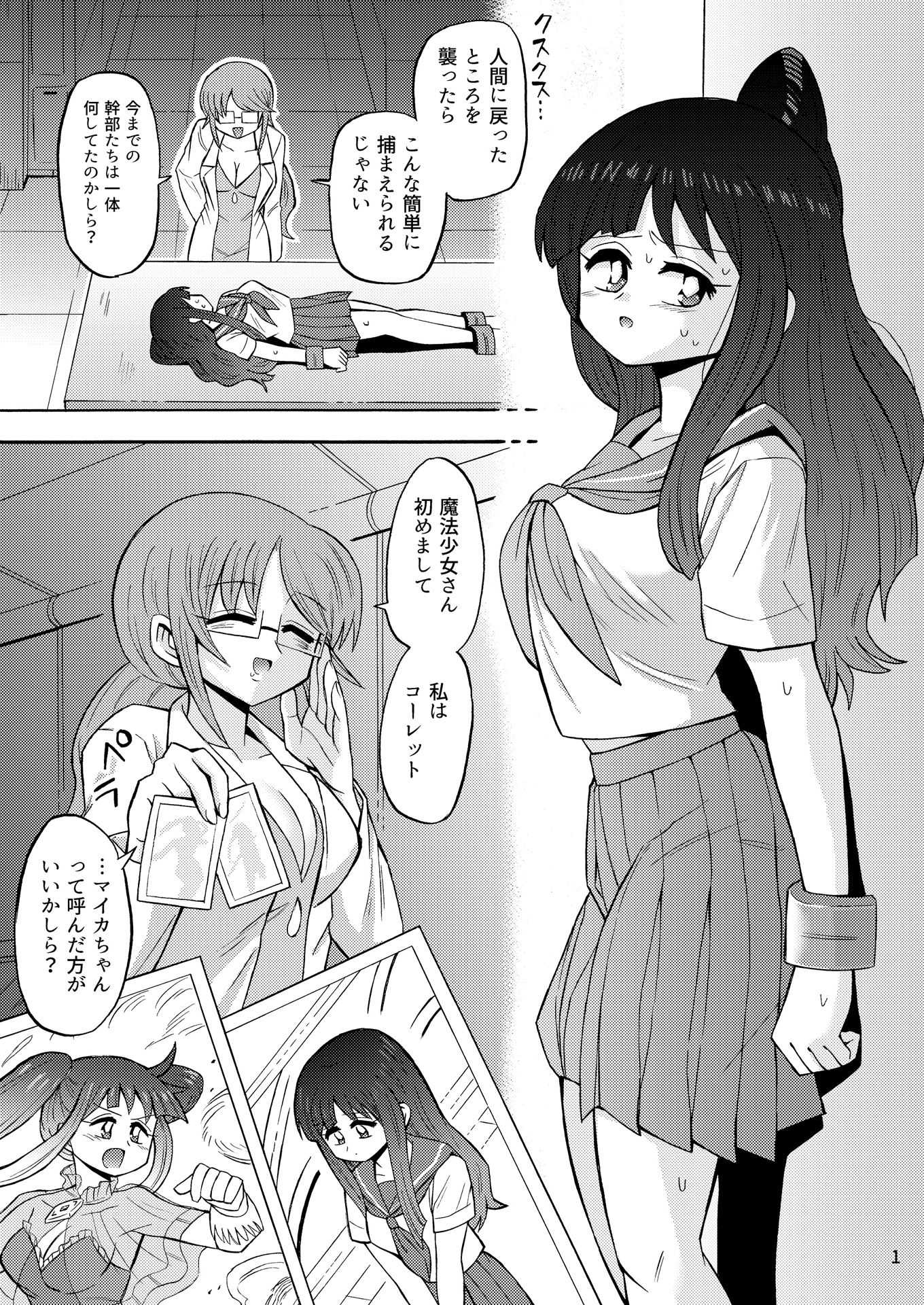 魔法少女をしていた女子校生捕まって種付けされる 画像1
