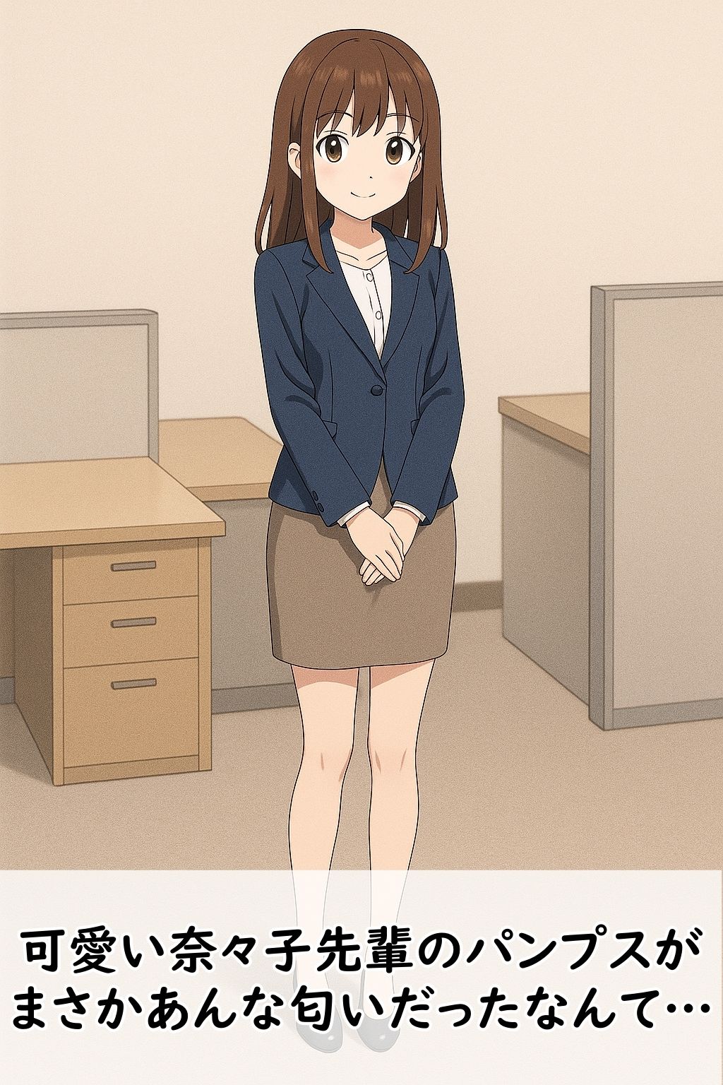 【足の匂いフェチ】憧れの奈々子先輩のパンプスの匂いと抑えられない欲望 画像1
