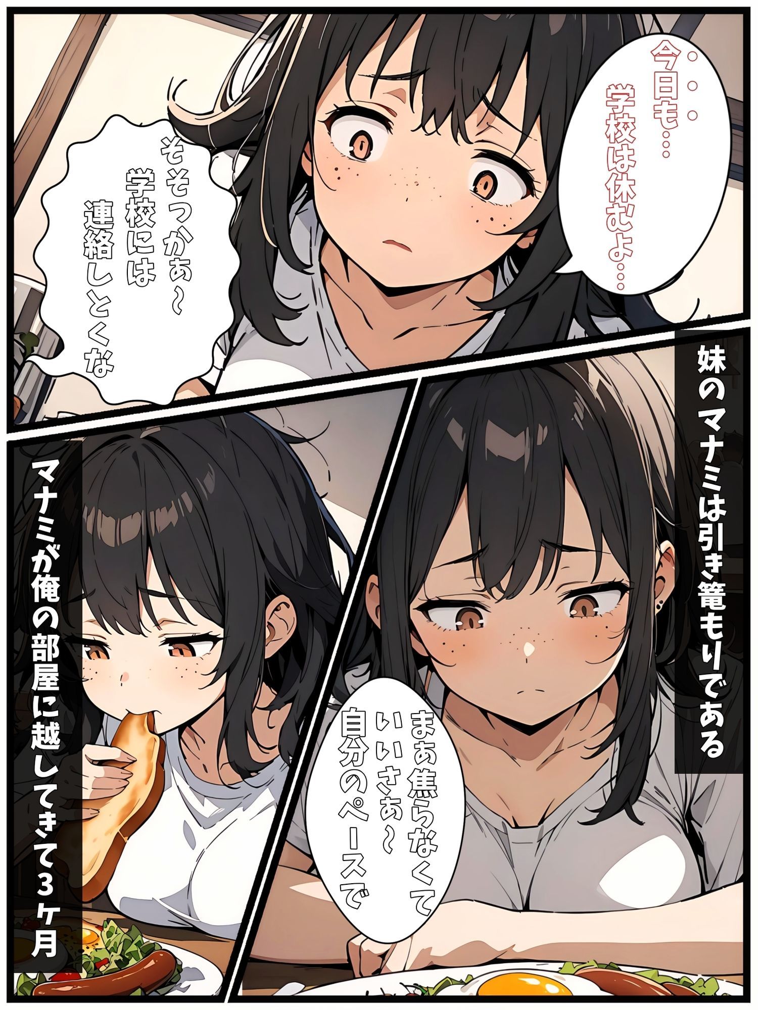 引き篭もりの妹が地味な顔なのに体がエロいので孕ませた話 画像3