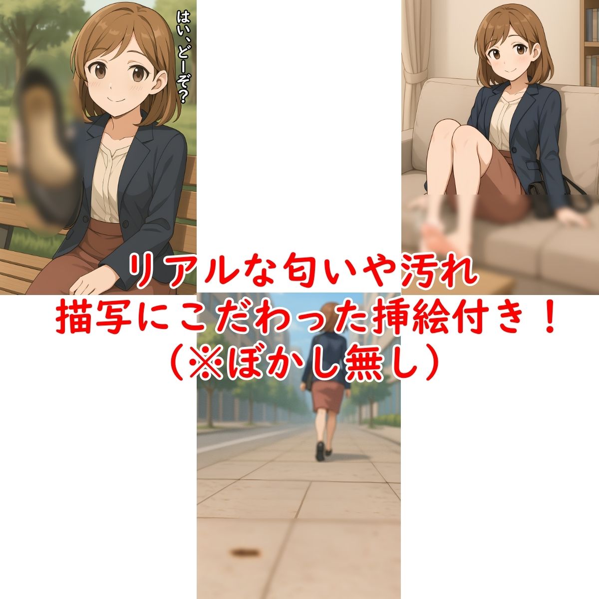 【踏み潰し】会社の先輩は可愛いのに、足が臭くて虫を平気で踏み潰す【足の匂いフェチ】