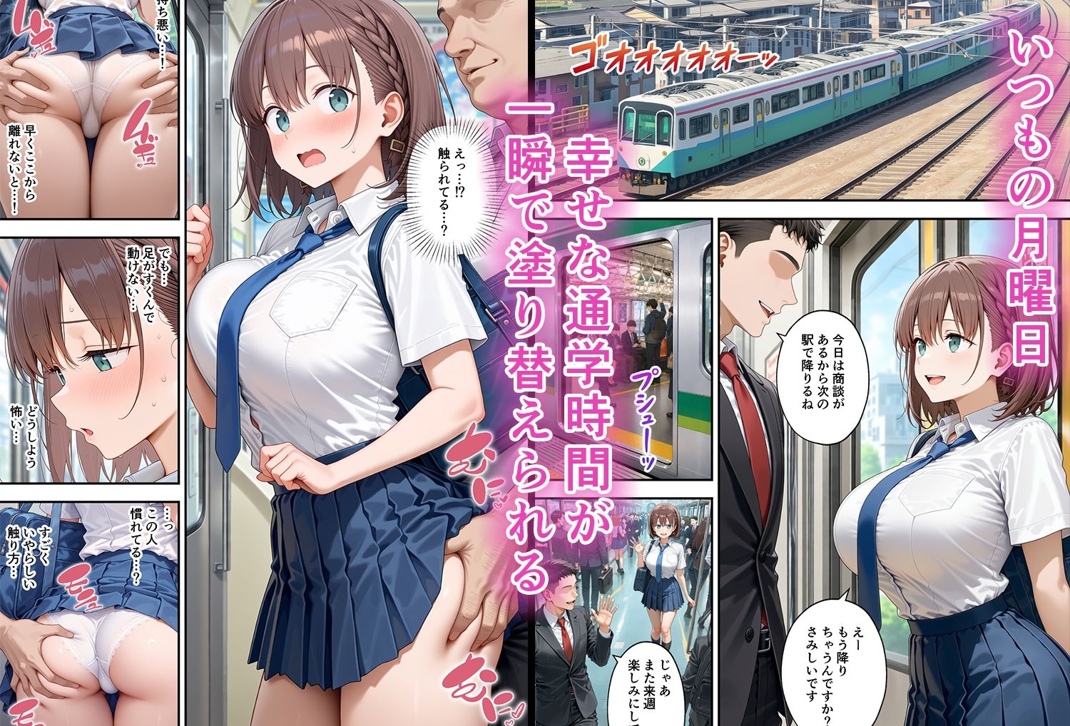 【無料エロ漫画】d_817626 たわわ女子、痴●に堕とされ寝取られる(ぶるーと)