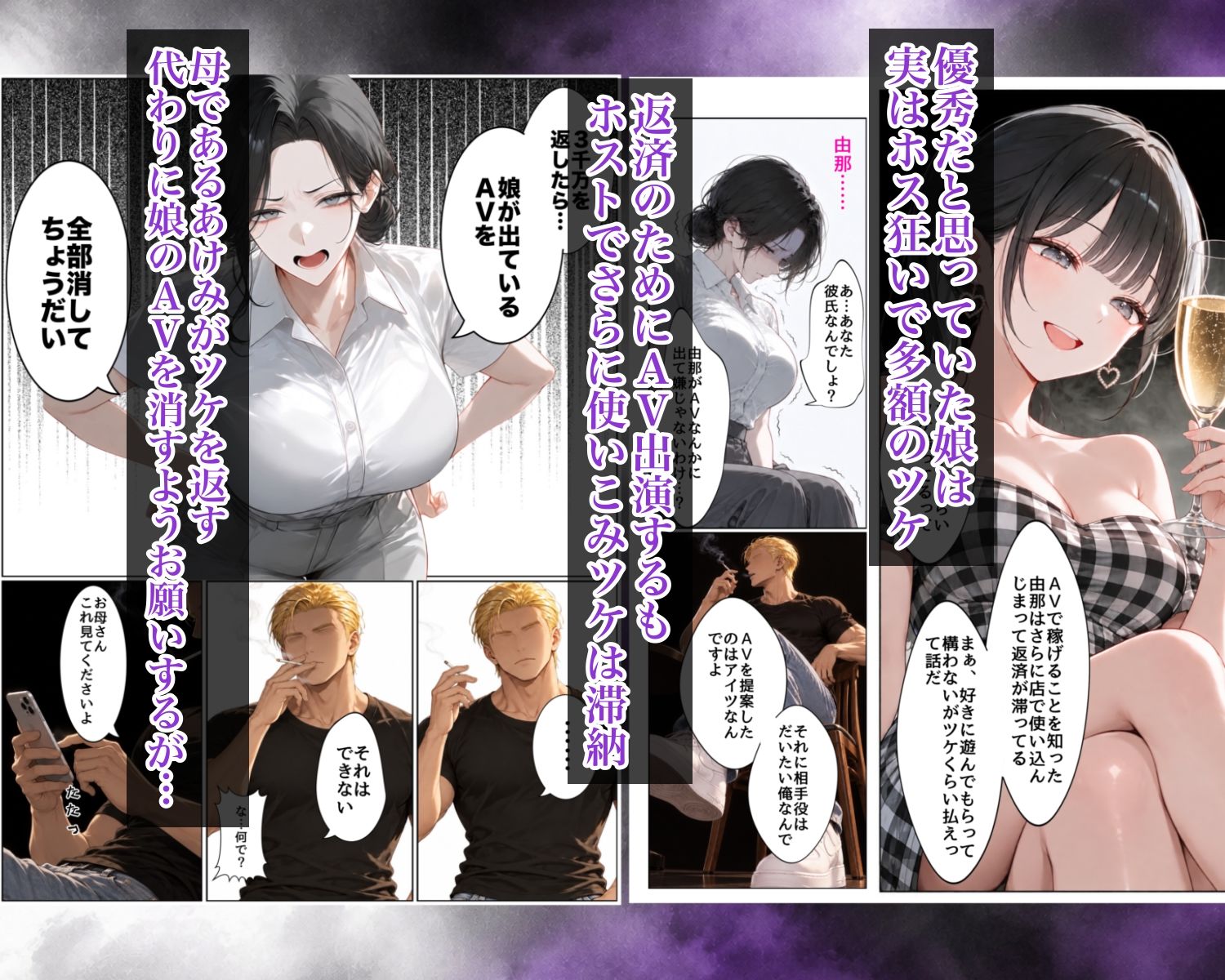 娘の彼氏とAV撮影〜娘の彼氏のチン〇でイキ狂い尿と潮をまき散らす人妻警官〜 画像3