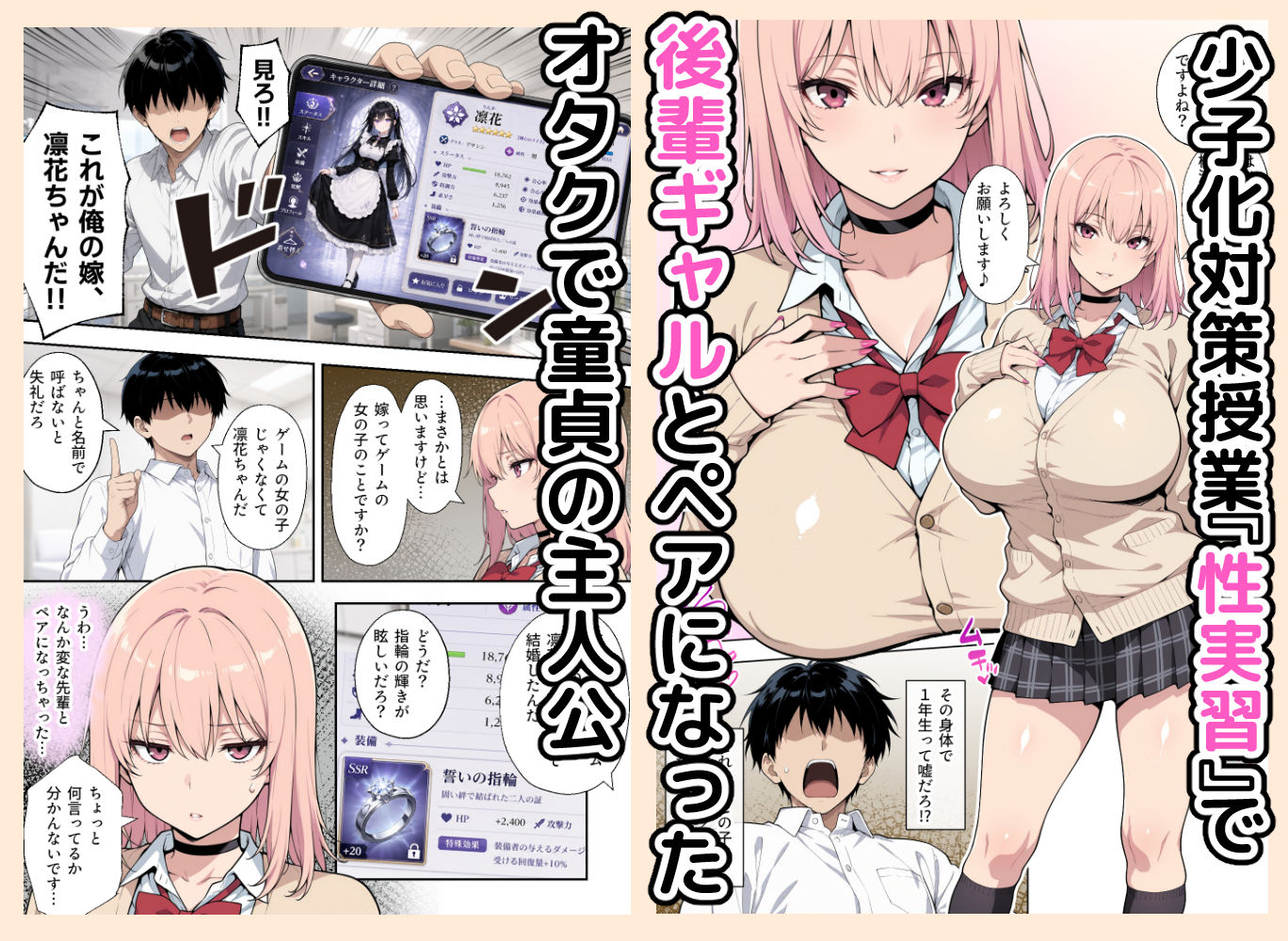童貞の俺が性実習の授業であざとい系後輩ギャルと遺伝子相性SSSだった件 1枚目
