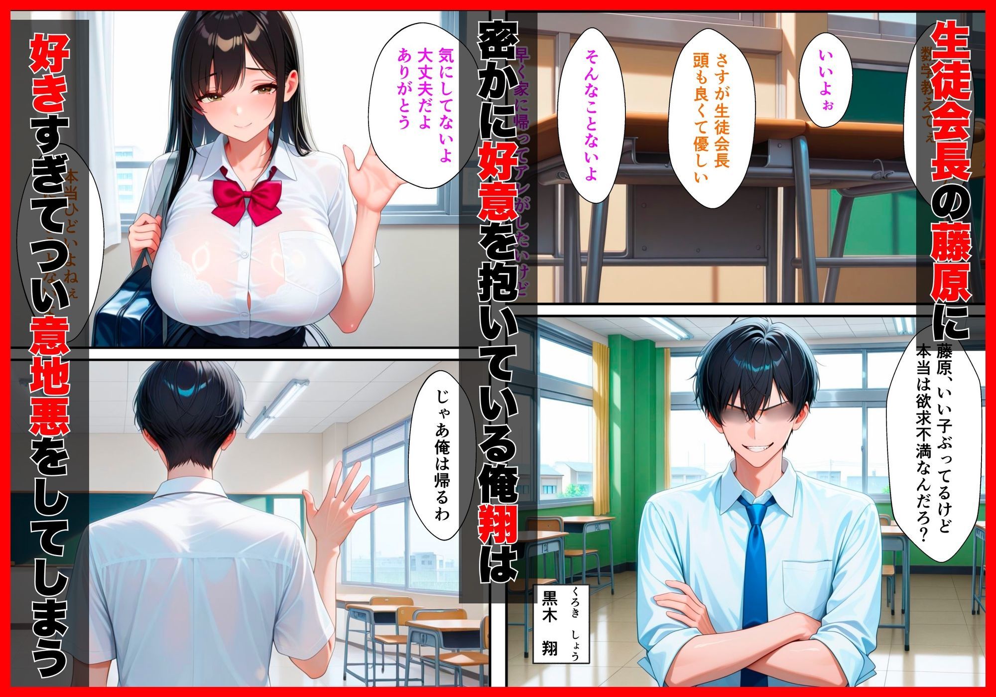 真面目な生徒会長の裏垢見つけて脅迫した話 画像1