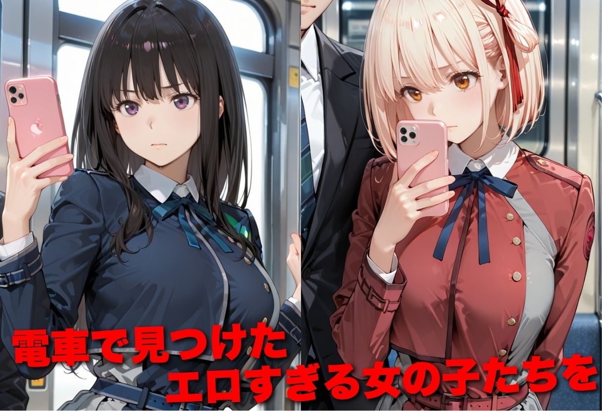 【エロ漫画】電車で痴●した美女をガラスに押し付けメス堕ちさせた話 リ●リスリコイル編1