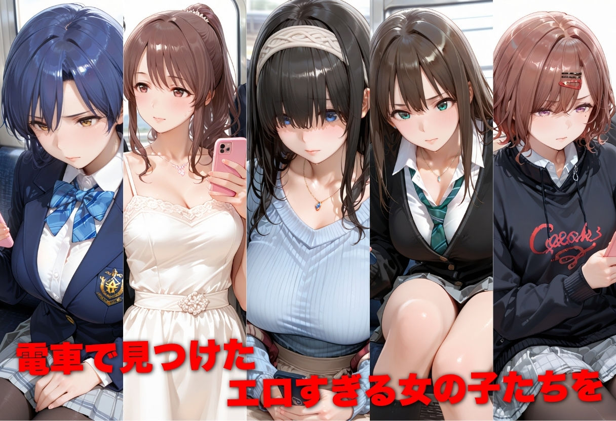 【エロ漫画】電車で痴●した美女をガラスに押し付けメス堕ちさせた話 ア●ドルマスター編1