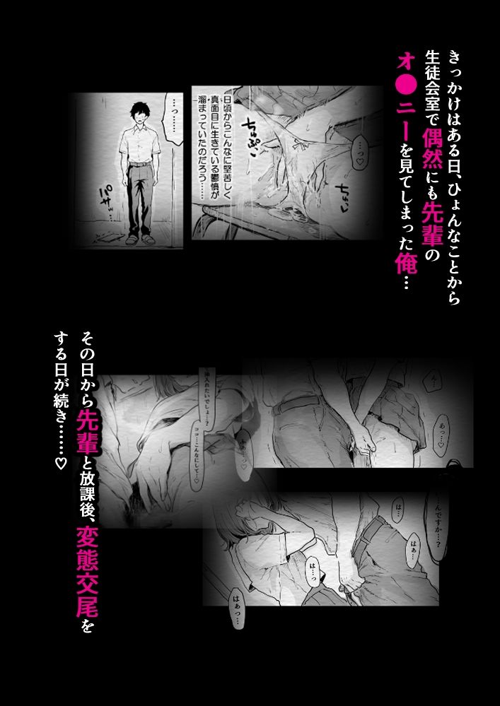 みんなの憧れの生徒会長は実は淫乱痴女で俺と放課後，変態交尾しまくり（はーと） 画像2