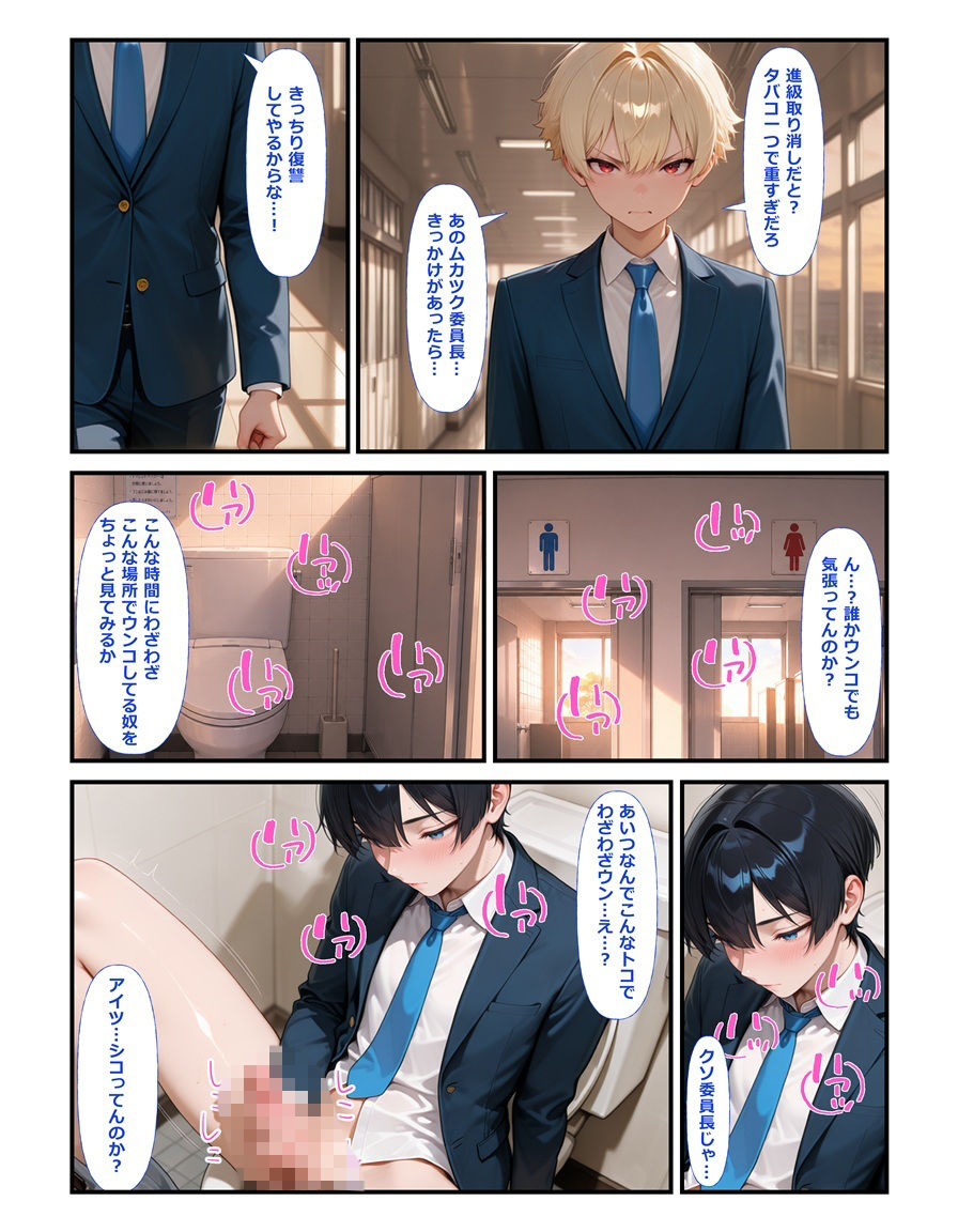 風紀委員長は不良の肉便器〜弱みを握られて完全雌堕ち絶頂屈服する元優等生〜 画像2