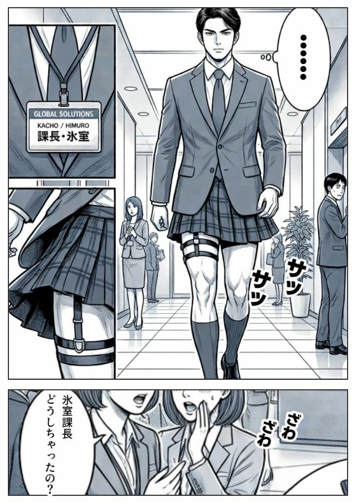 片思い中の課長はなぜかミニスカートです