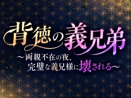 背徳の義兄弟〜両親不在の夜、完璧な義兄様に壊される〜 パッケージ画像