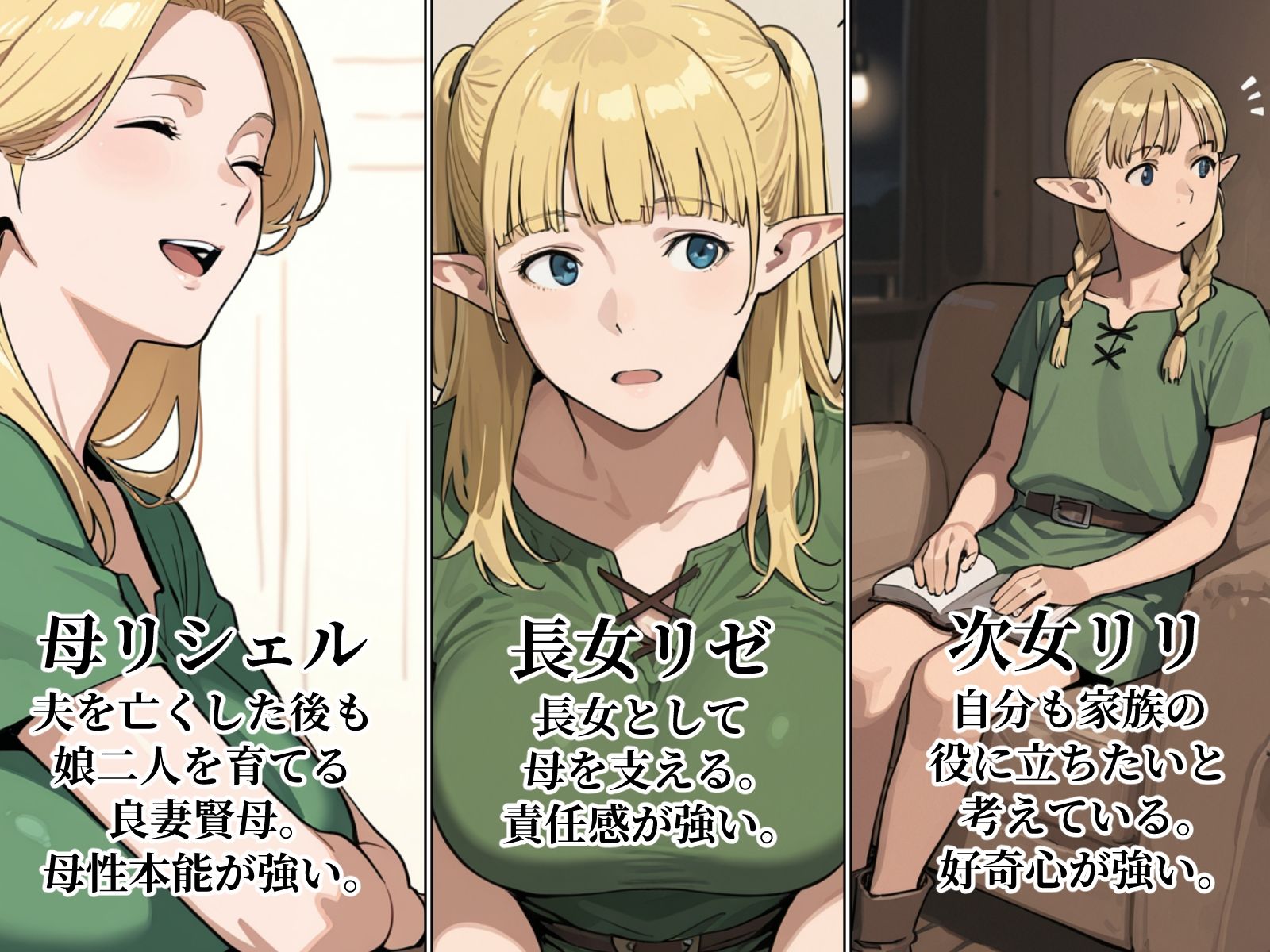 異世界転移でエルフ母娘甘やかしハーレム生活 画像1