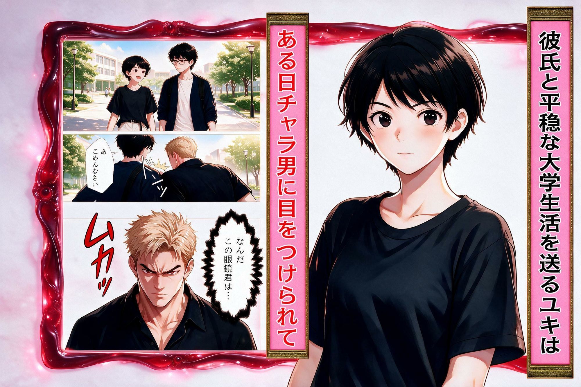 姦堕ち〜チャラ男に寝取られて大学をやめさせられてキャバ嬢と風俗で貢がされる〜 画像1