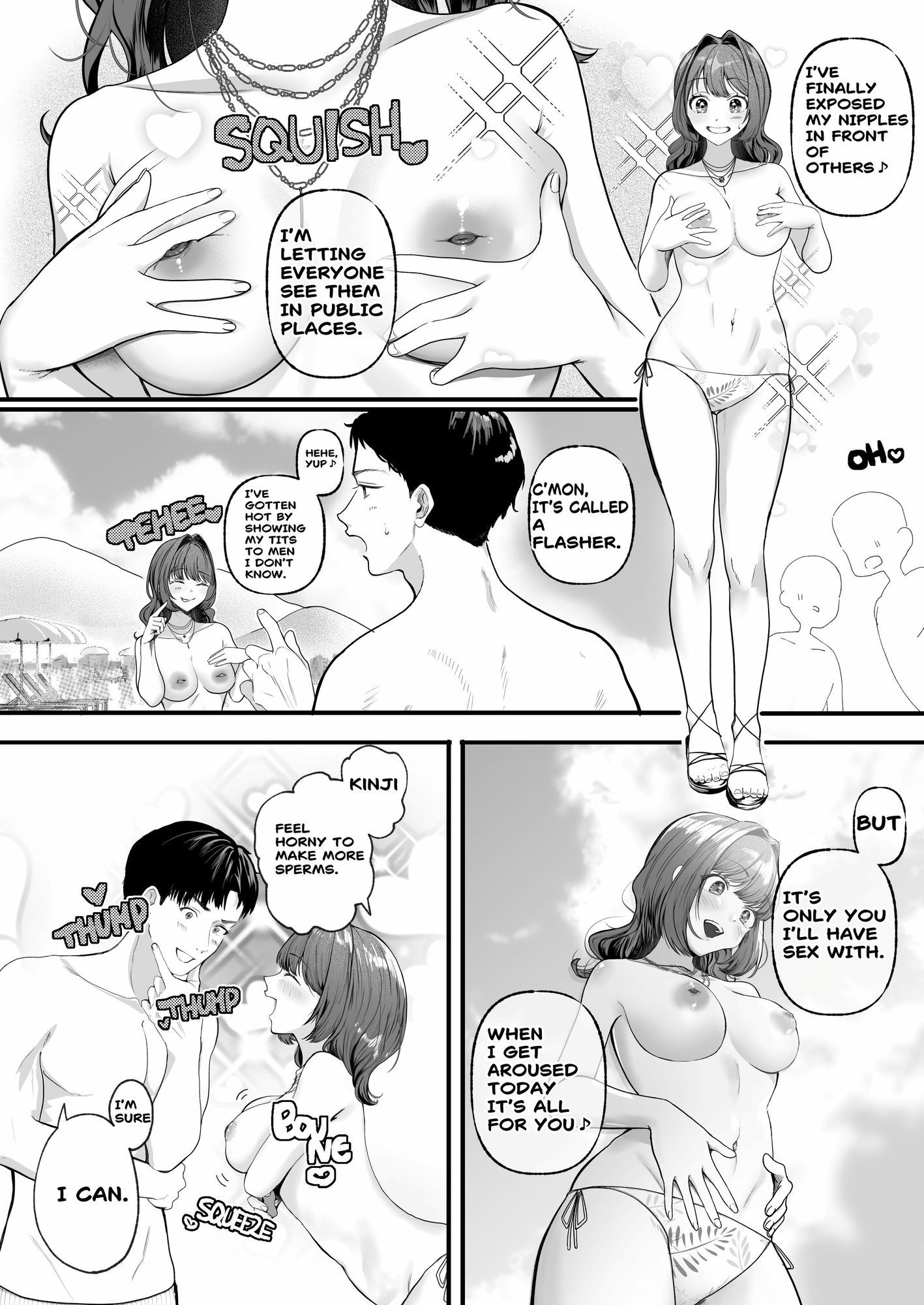 A JAPANESE COUPLE SPENDS A TOPLESS VACATION