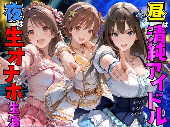 昼はアイドル夜は生オナホ生活渋●凛＆島●卯月＆本●未央【AI極楽クラブ】