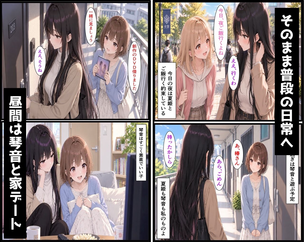 無防備すぎる同級生に、理性が追いつかなかった話 第17.5話「椿の秘密の一日」 画像3