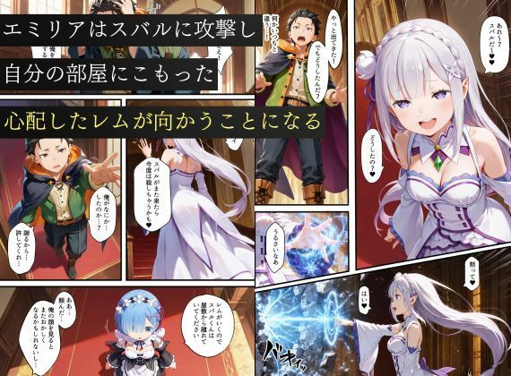 リゼロヒロインから始める悪堕ち計画〜エミリア・レム・ラムが邪悪に染まる…〜の作品画像 5