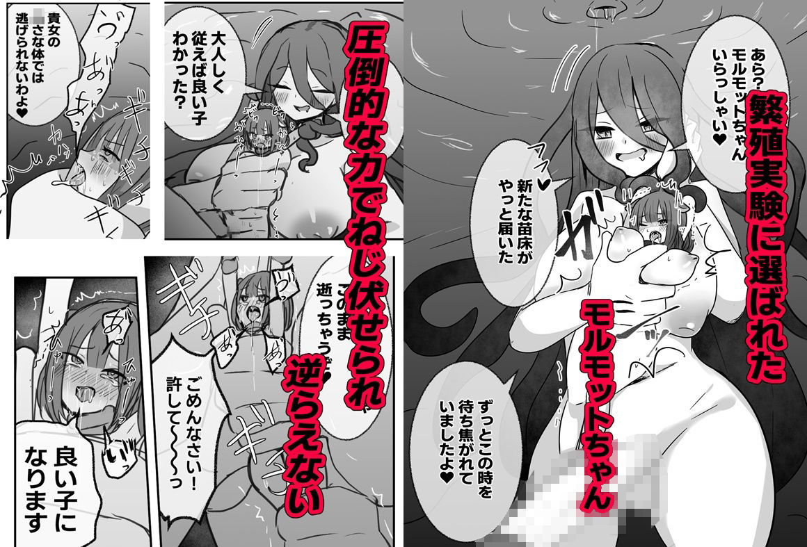 ××の巣穴に落とされたモルモットちゃん 画像1