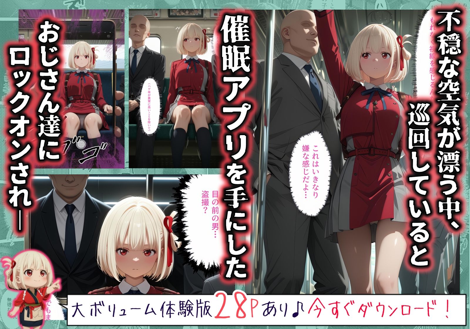 【催〇痴〇電車X】連続中出しで肉便器化した最強のリ〇リス  -錦〇千束  編- 画像2