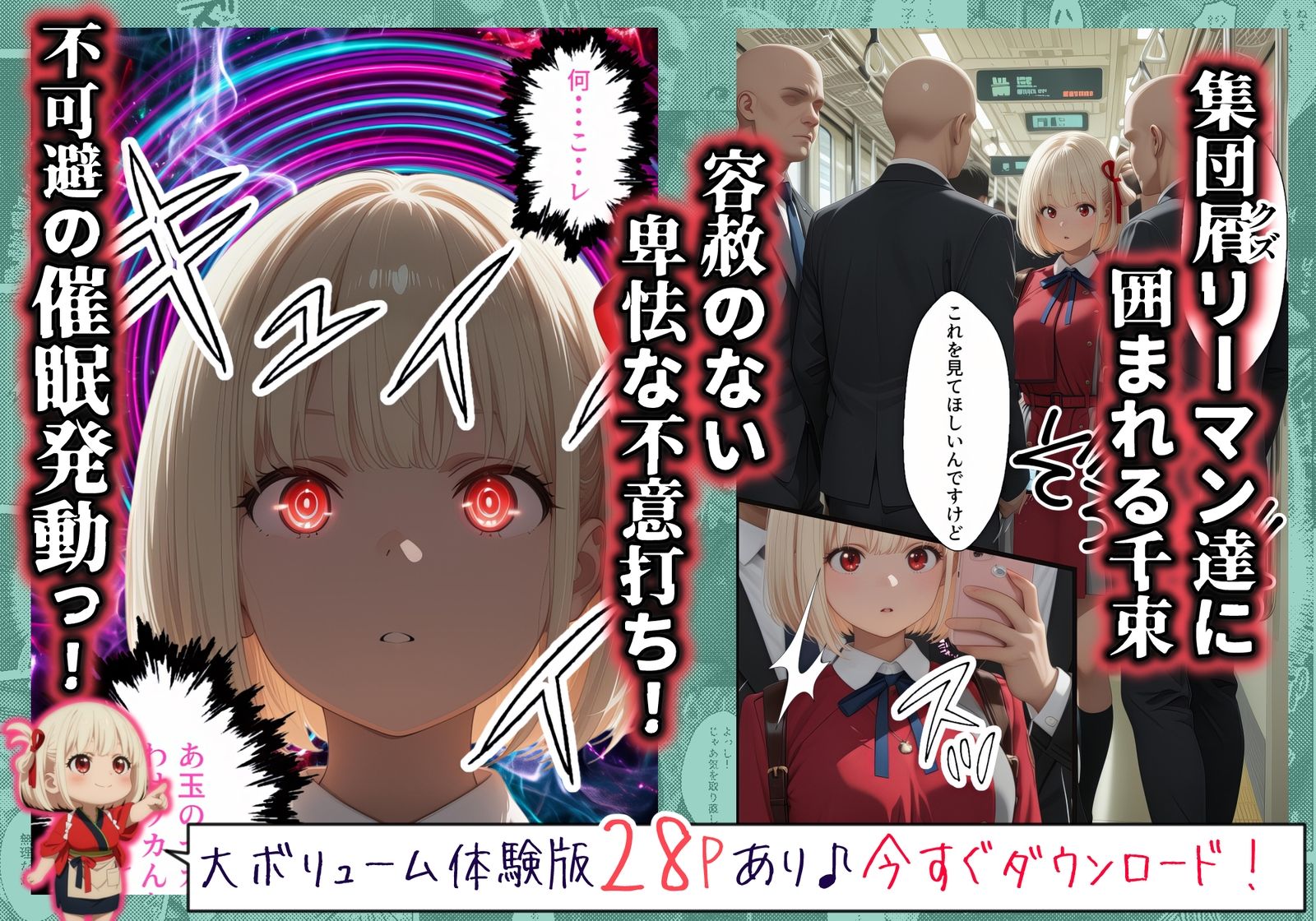 【催〇痴〇電車X】連続中出しで肉便器化した最強のリ〇リス  -錦〇千束  編- 画像3
