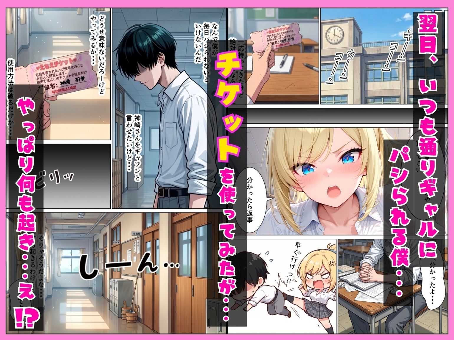 童貞陰キャの僕がえちえチケットを使ってギャルハーレムでヤリ放題しちゃいました 画像2
