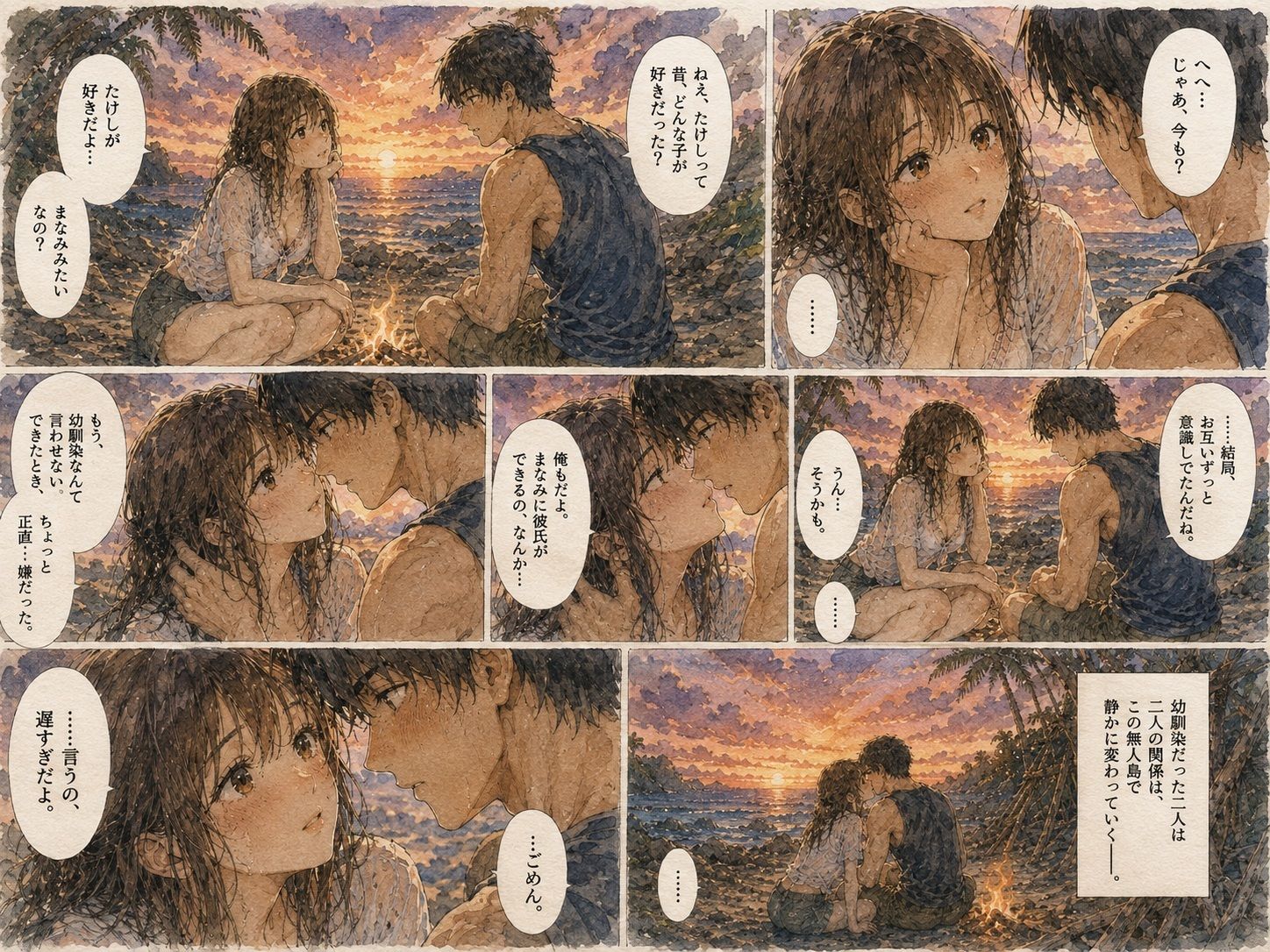 無人島で幼馴染と二人きり。 〜助けが来ないなら、もう我慢できない〜 画像 5