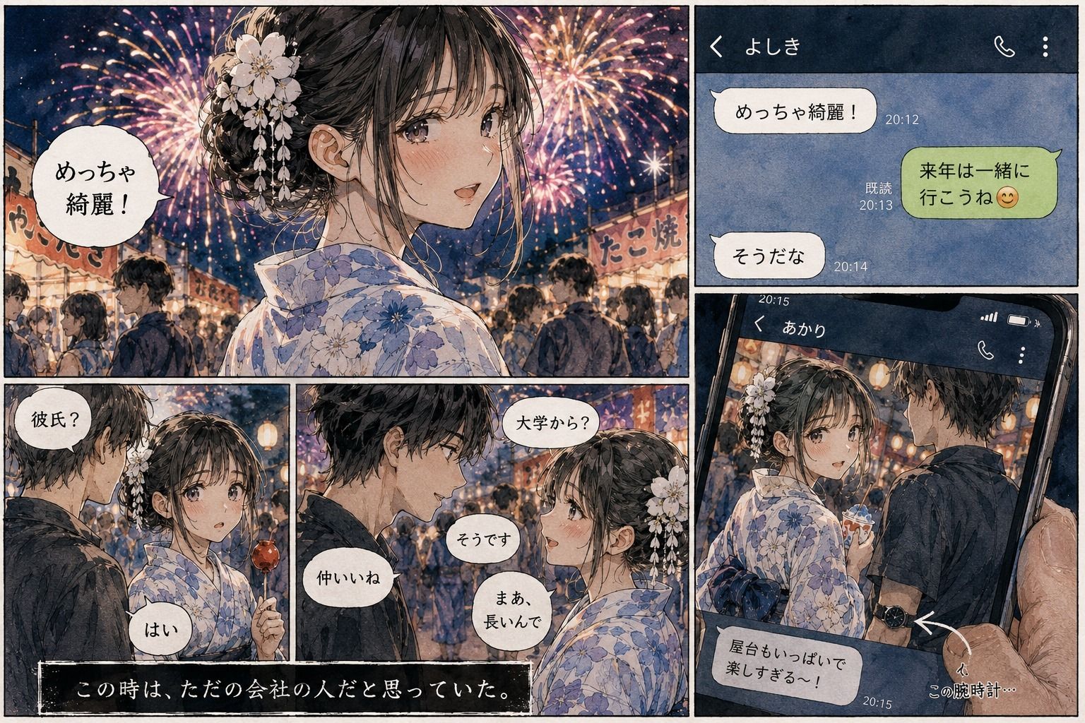 花火大会の夜、彼女の位置情報がラブホテルで止まった。 画像 2