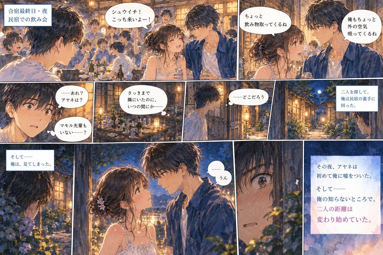 『大学の夏合宿で、彼女を先輩に奪われた。』