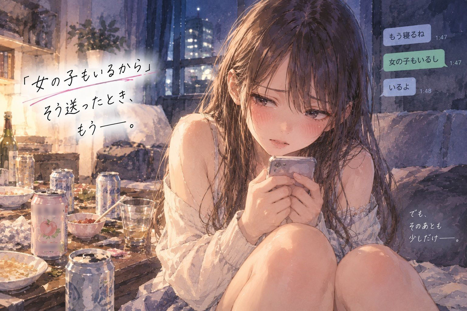 『大学の宅飲みで、彼女を先輩に寝取られた。』 画像3