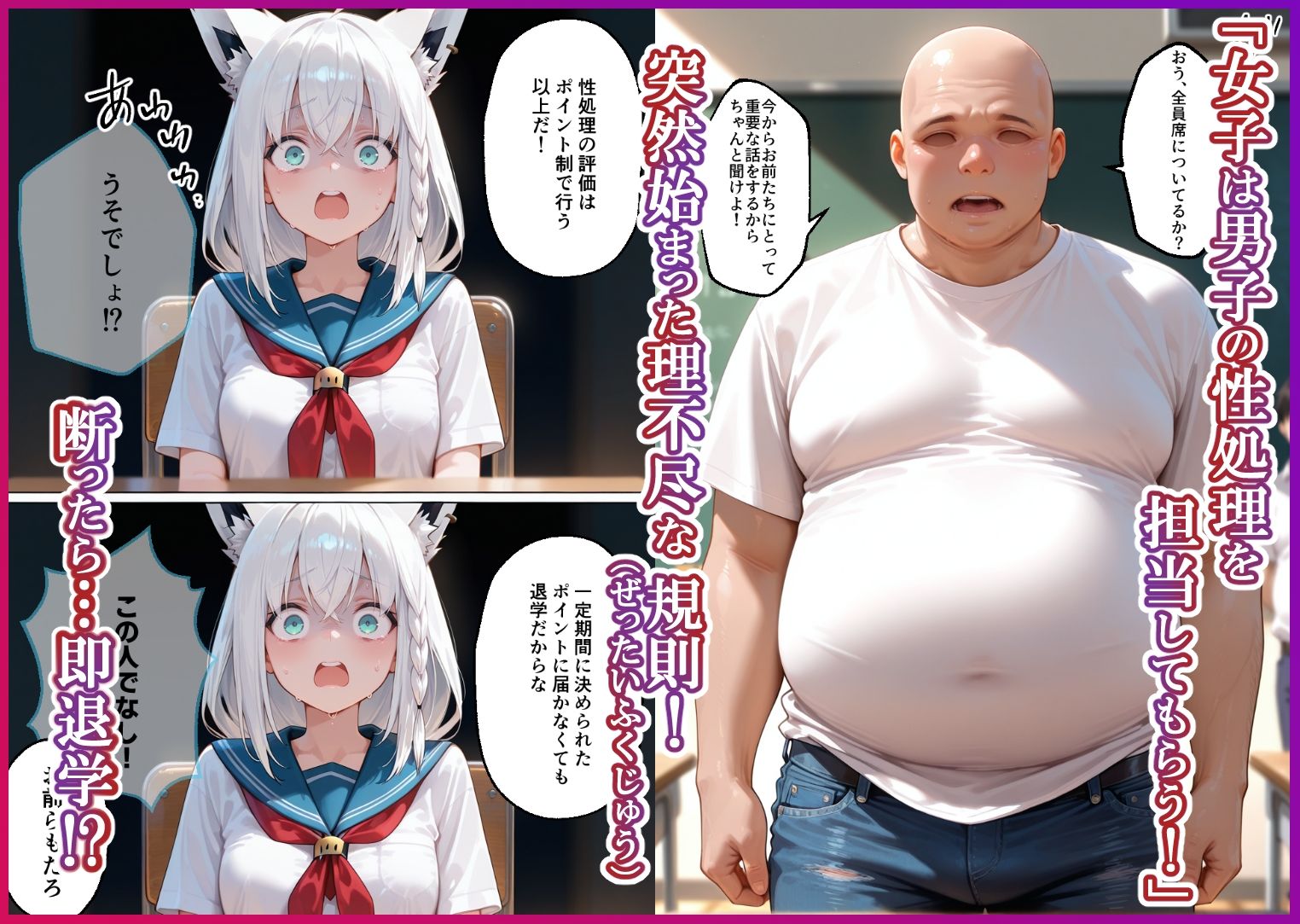 S○Xしないと即退学？ 今日から全員強●性処理部 中出しでご奉仕ポイント大量GET快楽堕ち凌●学園   ゲーマーズ編 サンプル画像 1