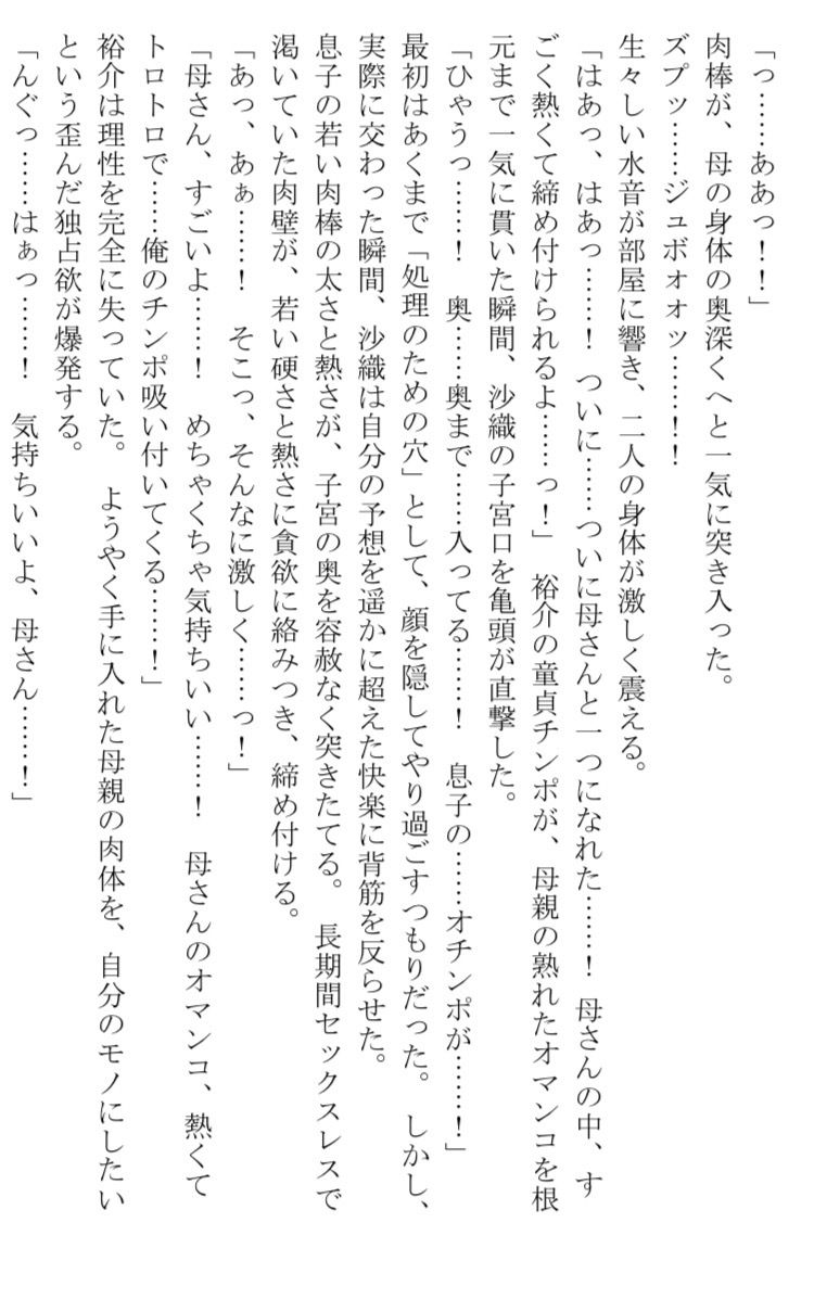 息子に堕ちた母  愛液と精液にまみれて何度も潮を吹く終わりなき母子相姦の記録 画像2